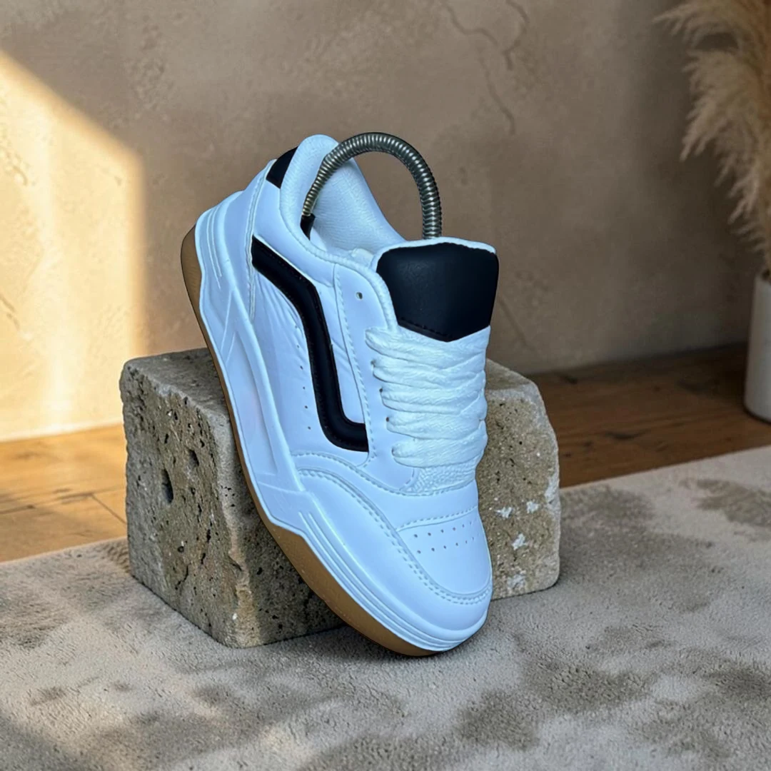 Unisex Premium Günlük Sneaker  Beyaz Siyah